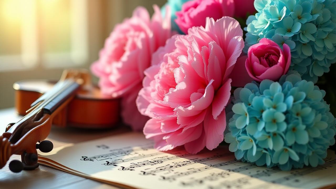 Composition florale artistique vibrante