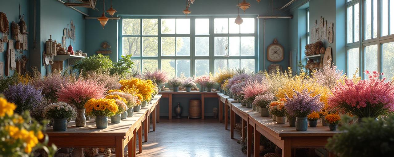 Vue d'ensemble de la collection florale Fleur Harmonie